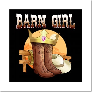 Barn Girl I Equestrian Pony Horse Fan Posters and Art